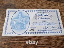 Antiqued Silver Plated Pewter Military Figure Royal Hampshire ART Foundry