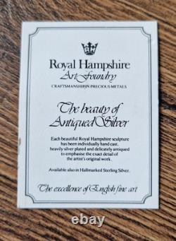 Antiqued Silver Plated Pewter Military Figure Royal Hampshire ART Foundry