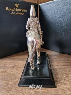 Antiqued Silver Plated Pewter Military Figure Royal Hampshire ART Foundry