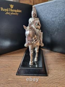 Antiqued Silver Plated Pewter Military Figure Royal Hampshire ART Foundry