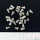 Antiqued Sterling Silver Plate Cone Ends 15 pair 18mm x 12mm