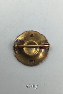 Anton Michelsen Gold Plated Sterling Silver Miniature Marguerite Brooch