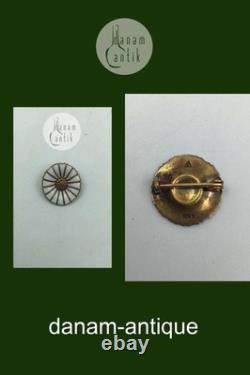 Anton Michelsen Gold Plated Sterling Silver Miniature Marguerite Brooch