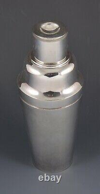 Art Deco 1930s Original Silver-plate Cocktail Shaker By Mappin & Webb London