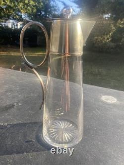 Art Deco Claret Decanter with a silver-plated pourer