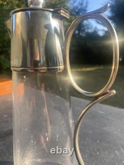 Art Deco Claret Decanter with a silver-plated pourer