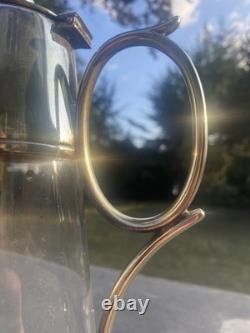 Art Deco Claret Decanter with a silver-plated pourer