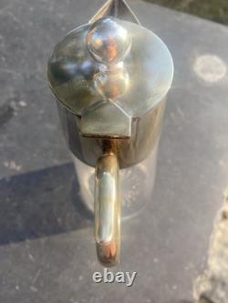Art Deco Claret Decanter with a silver-plated pourer