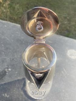 Art Deco Claret Decanter with a silver-plated pourer