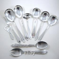 Art Deco Danish Carl Christiansen Krone Silver Plate Cutlery Set 12 person 82pce