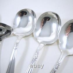 Art Deco Danish Carl Christiansen Krone Silver Plate Cutlery Set 12 person 82pce