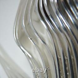 Art Deco Danish Carl Christiansen Krone Silver Plate Cutlery Set 12 person 82pce