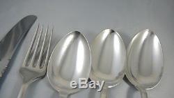 Art Deco Danish Silver Plate Louise 6 person cutlery set c1930