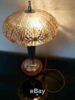 Art Deco German Modernist Table Lamp-marble, Silver Plated, Bakelite Rewired