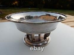 Art Deco Silver Plate Tazzer Pedestal Bowl Vgc Attractive Item Table Centre /