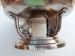 Art Deco Silver Plate Tazzer Pedestal Bowl Vgc Attractive Item Table Centre /
