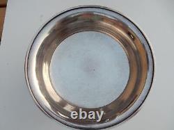 Art Deco Silver Plate Tazzer Pedestal Bowl Vgc Attractive Item Table Centre /
