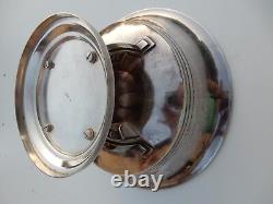 Art Deco Silver Plate Tazzer Pedestal Bowl Vgc Attractive Item Table Centre /