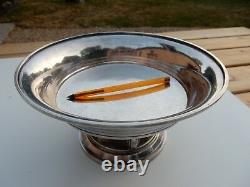 Art Deco Silver Plate Tazzer Pedestal Bowl Vgc Attractive Item Table Centre