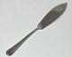 Art Deco Sterling Silver Butter Knife Dated 1930 Geometric Zig-Zag Edge Design