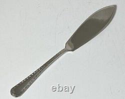 Art Deco Sterling Silver Butter Knife Dated 1930 Geometric Zig-Zag Edge Design