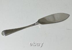 Art Deco Sterling Silver Butter Knife Dated 1930 Geometric Zig-Zag Edge Design