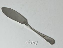 Art Deco Sterling Silver Butter Knife Dated 1930 Geometric Zig-Zag Edge Design