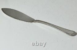 Art Deco Sterling Silver Butter Knife Dated 1930 Geometric Zig-Zag Edge Design