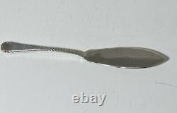 Art Deco Sterling Silver Butter Knife Dated 1930 Geometric Zig-Zag Edge Design