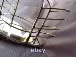 Art Deco Toast Rack 6 Slices Silver Plated EPNS