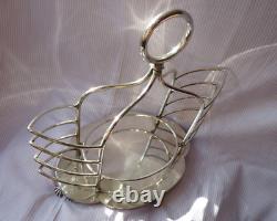 Art Deco Toast Rack 6 Slices Silver Plated EPNS