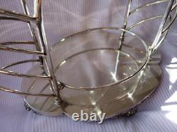 Art Deco Toast Rack 6 Slices Silver Plated EPNS