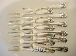 Art Deco Vintage ATLA Danish COHR Silver Plate Eranthis Cutlery Set