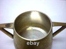 Art Deco conical shaped metal tea set brass silver plate vintage 1920s Tea Set