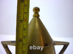 Art Deco conical shaped metal tea set brass silver plate vintage 1920s Tea Set