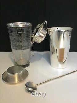 Art Deco recipe cocktail shaker, The barman by Ghiso circa 1930