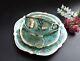 Art Deco silver overlay Cup, saucer and plate Rosenthal Bavaria Germany