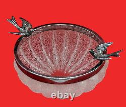 Art Nouveau Glass Bowl Bohemia 1920 (# 15569)