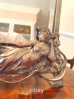 Art Nouveau Original WMF Maiden Mirror C. 1906