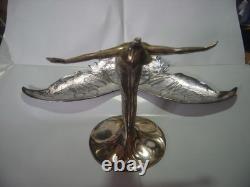 Art Nouveau Silver Plated Butterfly Maiden Centerpeice-argentor-werke & Hetzel