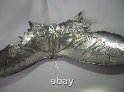 Art Nouveau Silver Plated Butterfly Maiden Centerpeice-argentor-werke & Hetzel
