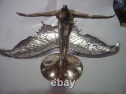 Art Nouveau Silver Plated Butterfly Maiden Centerpeice-argentor-werke & Hetzel