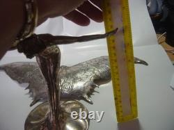 Art Nouveau Silver Plated Butterfly Maiden Centerpeice-argentor-werke & Hetzel