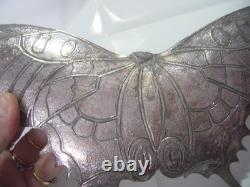 Art Nouveau Silver Plated Butterfly Maiden Centerpeice-argentor-werke & Hetzel