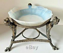 Art Nouveau Silver Plated Figurative Center Piece Server