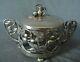Art Nouveau WMF Silver Plated Sugar Bowl Cherry with glass