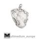 Art Nouveau pendant lady silver plated antique Art Nouveau silver plated pendant Lady