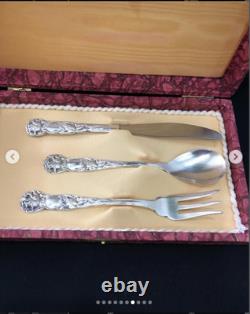 Art Nouveau style pastry set, Italy. The set comes in its original silver-plated