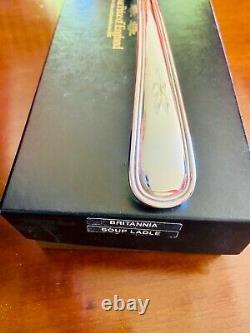 Arthur Price Britannia Silver Plated Soup Ladle Unused in original box