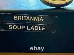 Arthur Price Britannia Silver Plated Soup Ladle Unused in original box